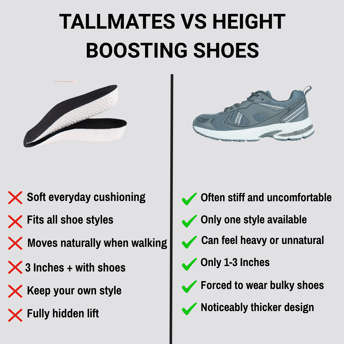 TallMates™- Height Increase Insoles